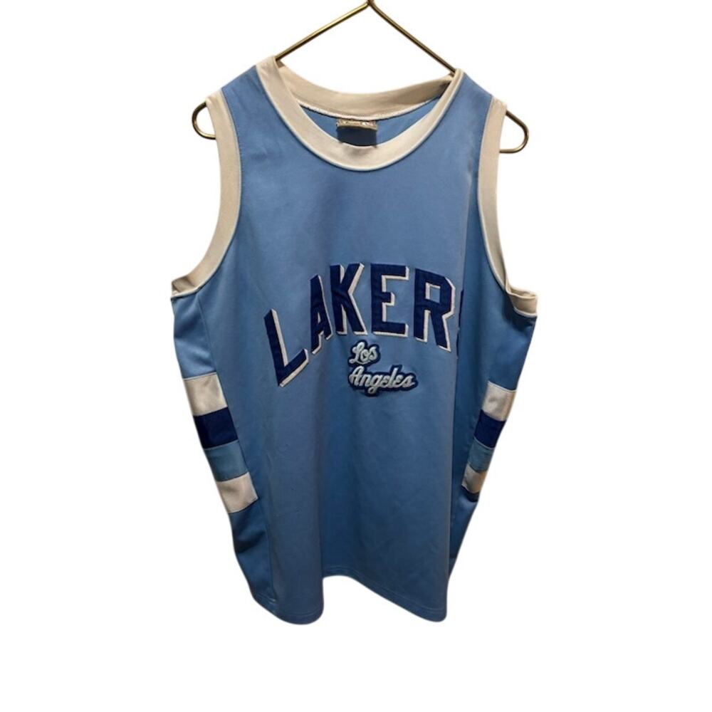 Vintage Los Angeles Lakers Jersey Blue Throwback Streetwear Basketball Tank L